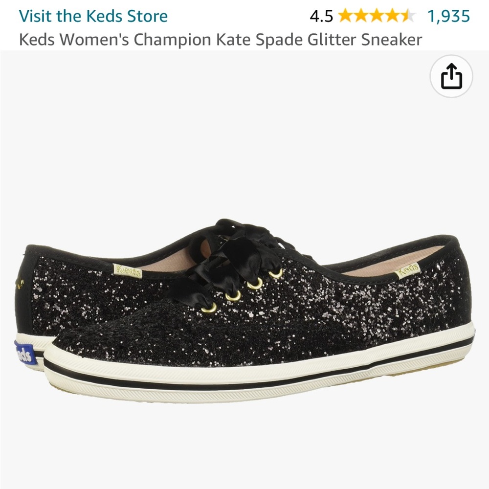Brand new black sparkly Kate spade ♠️ & Ked collaboration shoes.